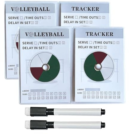Jubilofex Volleyball -Rotationsspurrad | Volleyball -Tracking -Blätter mit Marker | Tragbares Coaching liefert Ausrüstung für Enthusiasten -Positionen Überwachungspraktiken