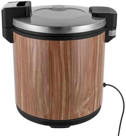 Commercial Rice Warmer, 23L Food Warmer with Warm Function Only, Non-stick Inner Pot, Keeping Rice Soup Sushi And Other Foods Warm, Suitable for Restaurant Buffet Party Family Use(Brown)