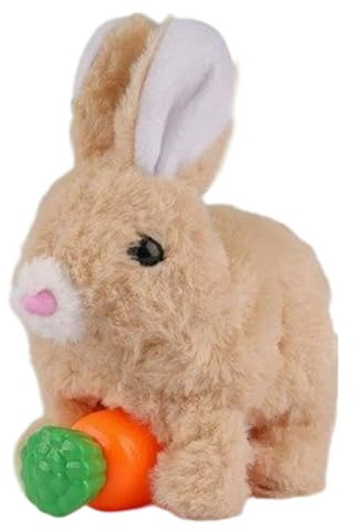 Ceprznvey Juguete Conejo Móvil - Animal De Compañía Educativo Realista Y Tierno,Conejo Robot - Regalo para Niños en Cumpleaños Navidad Pascua y para Rellenar Calcetines