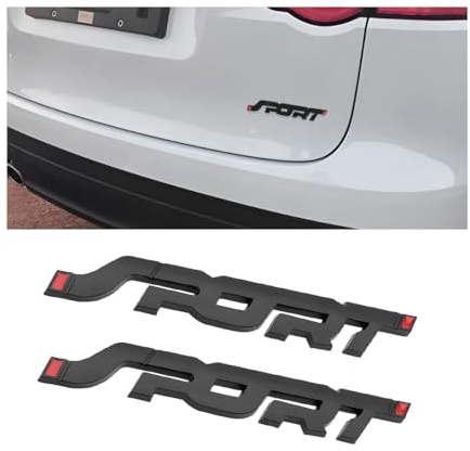 WENINETIES 2 Pezzi 3D Logo Emblema per Fiat 500 500l 500s 500x, Adesivo Carrozzeria Decorazione Fregio Laterale Sport Styling Accessori Autoadesivi Impermeabili,Black