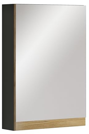 VCM Badschrank - Zeitloser Spiegelschrank mit ausreichend Stauraum, Maße ca. H. 58 x B. 40 x T. 13 cm, praktische Aufbewahrungslösung für das Badezimmer, Cosila