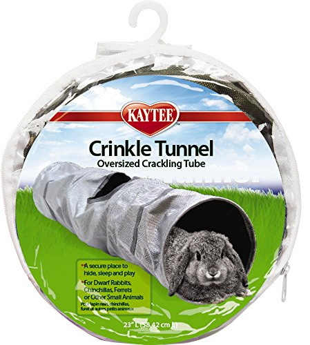 Kaytee Crinkle Tunnel Oversized Crackling Tube For Pet Guinea Pigs, Ferrets, Rats, and Chinchillas