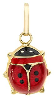 CARISSIMA Damen Marienkäfer Talisman 9 Karat Gelbgold Emaille 1.61.4873
