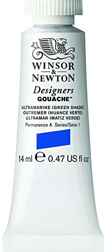 Winsor & Newton 14ml Designers Gouache Tube - Ultramarine/Green Shade