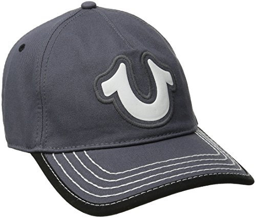 True Religion Herren Puff Shoe Baseball Cap Baseballkappe, Fabrikgrau, Einheitsgröße