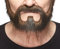 Mustaches Selbstklebender On Bail Falscher Bart, Neuheit, Falsche Gesichtsbehaarung, Kostümzubehör für Erwachsene, Braun Farbe