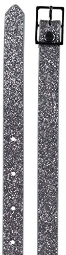 NAME IT Mädchen Gürtel Silver Silber NitAngilic Belt elegant Glitzer - Größe: 65 cm