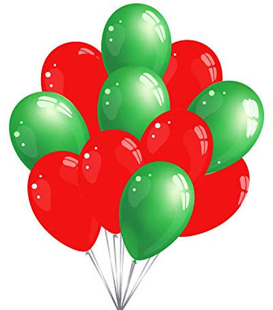 Premium Luftballons in Rot Grün - Made in DE - 100% Naturlatex & 100% biologisch abbaubar - 50 Stück - Geburtstag Party Karneval - für Helium geeignet - twist4®