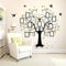 WandSticker4U®- [extra groß] Wandtattoo FAMILIENBAUM Fotowand XXL (160x204 cm) I Wandsticker Baum mit Bilderrahmen Stammbaum Vögel Blätter bunt I Wandaufkleber Wanddeko Baum Wohnzimmer Flur