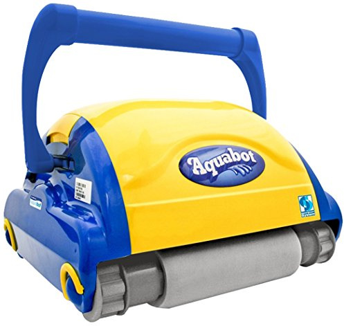 Aquabot Bravo - Pulitore Automatico per Fondo Piscina, Giallo, 38 x 44 x 26 cm