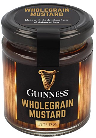 Guinness-Vollkornsenf mit dem wunderbaren Geschmack von Guinness-Bier, 190 g