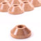 10x Solid Oak Pipe Collars - Radiator Cover Ring for Surround Finish