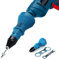 Blanketswarm Electric Rivet Nut Gun Riveting Tool Cordless Riveting Drill Adapter with 3pcs Convertible Head
