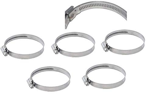 Collier de Serrage Vis en inox A4 Spécial Extérieur 16x25mm (lot de 5) Bande de 9mm