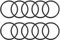 sourcing map Nitrilkautschuk-O-Ringe, 32 mm Außendurchmesser, 28 mm Innendurchmesser, 2 mm Breite, metrische Dichtung, 10 Stück