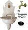 Graf von Gerlitzen Bassena Wandbrunnen Weiss Wand Brunnen Blumenampel Zapfstelle Bassena MG2-FF-W