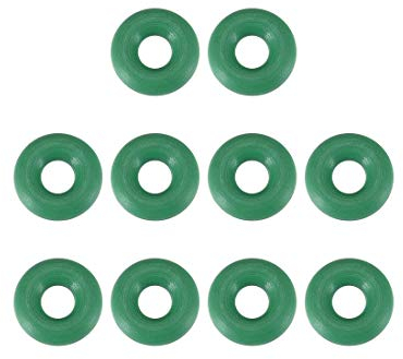 sourcing map Fluorkautschuk O Ringe, FKM Dichtung für Maschineninstallationen, 6mm AD 2mm ID 2mm Breite Grün, Packung von 10