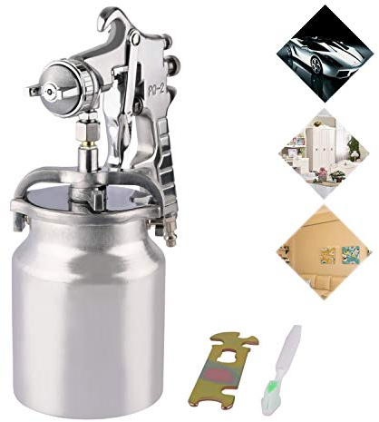 Professional Air Spray Gun Paint Sprayer System, Stainless Steel,1.8 mm Nozzle, Paint Spray Gun for Automotive, Household and Furniture
