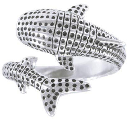 Divesilver Gesprenkelter Wal-Haifisch-Ring - 8