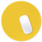Hsurbtra Tapis de Souris Rond texturé de qualité supérieure - 21 x 21 cm - Jaune - Bords Cousus - Antidérapant - Imperméable - en Caoutchouc - Joli Tapis de Souris pour Le Bureau, la Maison