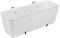 Rammento 50cm Plastic Plant Trough, White Wicker Effect | 12L UV Resistant Outdoor Fence Flower Basket with Water Reserve & Fence Hooks | Long Slim Patio/Balcony Planter Box for Herbs & Shrubs