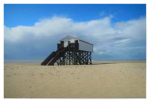 artboxONE Poster 90x60 cm Natur Holzhaus auf Stelzen hochwertiger Design Kunstdruck - Bild holzhaus Holz holzhaus