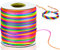100M Filo Elastico per Braccialetti, 2mm Cordoncino Elastico, Filo per Braccialetti Arcobaleno per Perline Collana Braccialetti