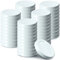 KADAX Tappo a vite fi43 mm, set di coperchi Twist-Off in metallo, adatto per bicchieri da 40 ml, coperchio di ricambio con 4 denti di blocco (50 pezzi, bianco)