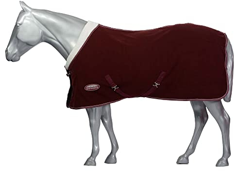 WeatherBeeta Abschwitzdecke Sherpa Fleece 145 cm - 145 cm - Dunkelrot