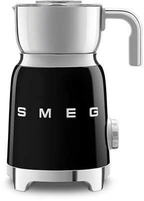 Smeg MFF11BLUK Induction Milk Frother with Tritan TM Renew, 500W, Black