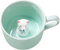 Eisbär-Keramiktasse mit verstecktem 3D-Tier-Innenbecher, 237 ml, handgefertigte Cartoon-Kaffeetasse, schöne Tasse für Weihnachten, Überraschungsgeschenke für Freunde und Familie (Eisbär, 227 ml) )