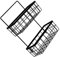 CIYODO Gestell 1 Set Doppelschichtige Schmiedeeiserne Hängekörbe Aufbewahrungskörbe Für Regale Waschbecken Lagerregal Draht Aufbewahrungskörbe Badezimmer Wand Metallgitter Korb Rack