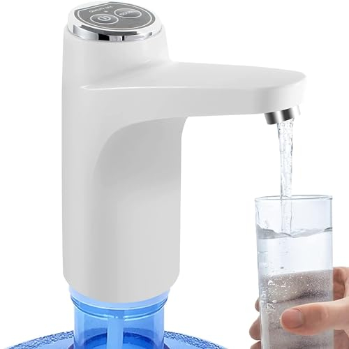 Distributeur d'eau en Bouteille Automatique,Distributeur de Pompe à Eau électrique,Pompe à Bouteille d'eau Rechargeable par USB,Parfaite pour Les barbecues, Les Pique-niques,Le Camping,la Maison