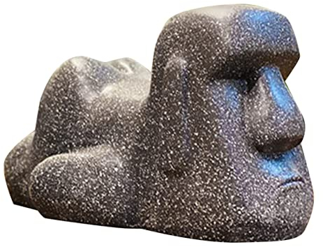 MAGICLULU Kasten Corgi-taschentuchspender Halter Für Seifensteine Spenderbox Für Kosmetiktücher Moai-Statue Mit Dem Kopf Der Wohnkultur Kopfstatue Osterinsel Schminktisch Papierhalter Harz