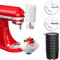 Eascandy Accessoire pour pilon à glace Eacady pour mixeur KitcheAid Stad, machine à glace pilée pour KitcheAid avec 8 moules à glace en silicone, accessoire pour pilon à glace pilée à lame en acier