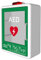 CYTBEK AED-Defibrillator-Aufbewahrungsschrank, AED-Defibrillator-Wandschrank mit Licht- und Alarmsystem, Erste-Hilfe-Schrank, Trennwandposition einstellbar, für Zuhause/Büro/Krankenhaus