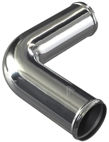 60mm (2 3/8 Inch) OD Aluminium Intercooler Pipe Universal 90 Degree Elbow Tube Intercooler 150mm (6) x 150mm (6) Leg Lengths