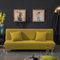 Bishilin Überzug Sofa 1 Sitzer ohne Armlehne, Couchbezug Stretch Eckcouch 120-155CM Modern Einfarbig Sofabezug Ecksofa Universal Senfgelb