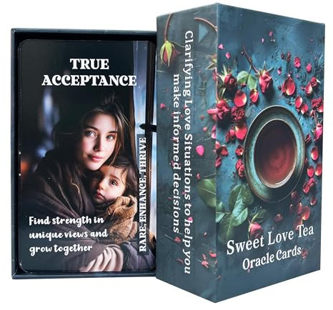 Cartes Oracle Sweet Love Tea, Twin Flames Soulmates Oracle Deck, cartes de tarot d'amour romantique, cartes Oracle relations de vie pour débutants
