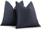 ZWJD Navy Kissenbezug 45x45 2er Set Chenille Kissenbezüge Sofakissen Kissenhüllen mit elegantem Design, weiche und luxuriöse dekorative Dekokissen für Couch, Bett und Heimdekoration