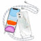 Olgary Coque pour iPhone 11 avec Cordon, Étui de Protection Motif de Marbre avec Corde Portable Bandouliere Collier Chaîne Réglable, Housse PC Dur Transparente Antichoc Mince Case