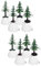 Kisangel Mini-Iglu-Spielzeug Und Bäume 2 Sets Iglu-Modelle Eishaus-Modelle Iglu-Figuren Mini-Weihnachtsbäume Rollenspielset Kuchendekorationen Weihnachtsdekorationen