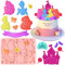 Molde de Silicona Princesas, Molde Cupcakes Princesas, Molde Galletas Princesas, Molde de Fondant Princesas, Molde Chocolate 3D Princesas, para Decoración Pasteles, Chocolate, Jabón
