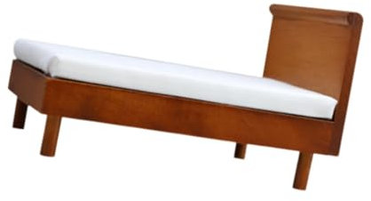 Harilla Miniatur Doppelbett für Puppenhaus, Spielzeug Schlafzimmer Möbel