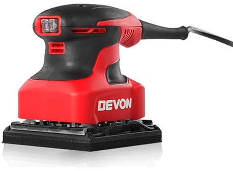 Multi-Function Detail Sander,1/4 Sheet Sander (Tool Only),13500 OPM,Electric Sanders for Wood，Squared Orbital Finishing Sheet Sander,for Wood polishing and Sanding，220W