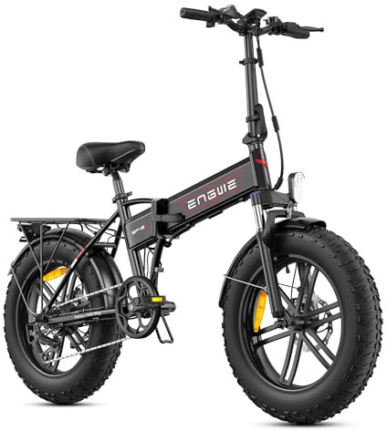 ENGWE E Bike Klapprad, 48V 13Ah Removable Akku bis 120km,20×4.0 Zoll Fette Reifen, 7-Speed E-Bike für Jedes Terrain