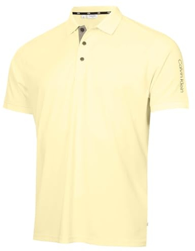 Calvin Klein Men's Liquid Touch Polo Stripe with Uv-Protection Shirt
