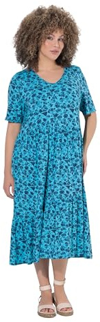 Ulla Popken Damen Midikleid