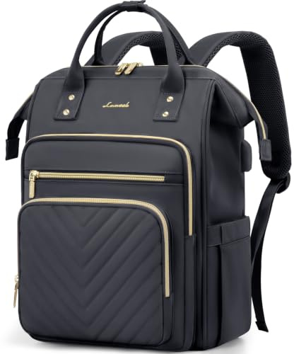 LOVEVOOK Laptop Backpack for Women, 17 inch Womens Backpack for School College with USB Port & Anti-theft Zipper, Large Computer Laptop Rucksack Casual Daypacks for Business Travel