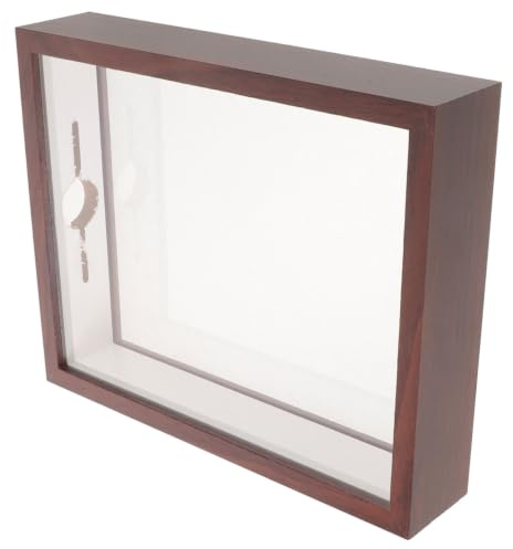 Kichvoe Boîte de Rangement pour Capsules de Bière, Vitrine de Collection en Bois Acrylique 31x22,5x5,5cm, Style Vintage, pour Collectionneurs, Bar et Décoration Intérieure